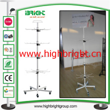 8 Hooks Rotating Spinner Display Stand for Retailing